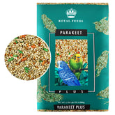 LEACH GRAIN & MILLING CO Parakeet Food Plus – sac illustratif, alimentation équilibrée pour perroquet.