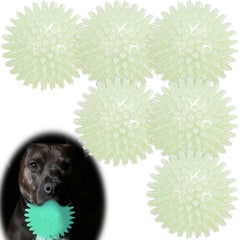 LECHONG balle lumineuse pour chien, pack de 6, idéal pour les jeux nocturnes.