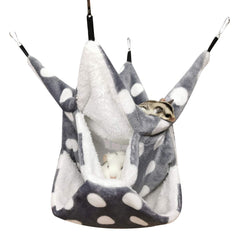 LEFTSTARER hamac trois niveaux pour petit animal offre repos confortable et espace stimulant.
