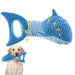 Jouet LEGEND SANDY Requin bleu avec cri pour chiens actifs