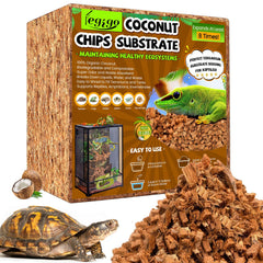 Legigo substrat coco copeaux 10 lb, bloc compact prêt à l'emploi et absorbant les odeurs.