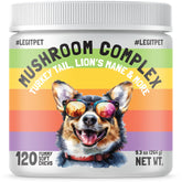 LegitPet boîte traitéments champignons Reishi, aperçu packaging et soutien immunitaire potentiel.