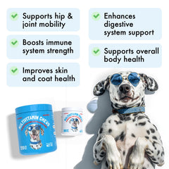 LegitPet - Gommes multivitamines chien, texture agréable et approuvée par les animaux.