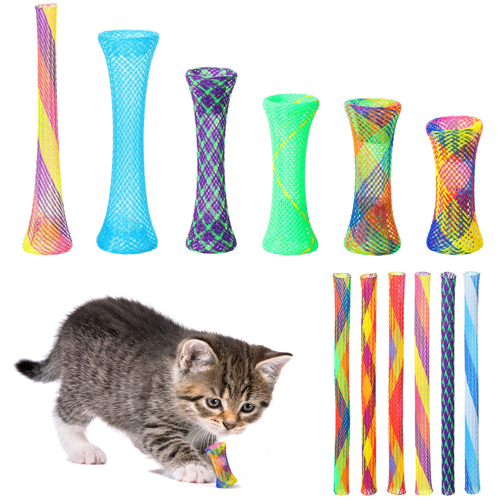 Leitee – tubes colorés intérieurs stimulent le jeu et l'exercice chez le chat.