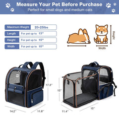 Lekebobor sac-dos animaux extension-arriere assure plus d'espace et confort.