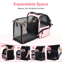Lekebobor-sac-dos-chat-tapis-doux-extensible offre confort pendant le voyage.
