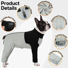 LeLePet combinaison recuperation chien ventre-protege: empeche le le chage et favorise le repos.