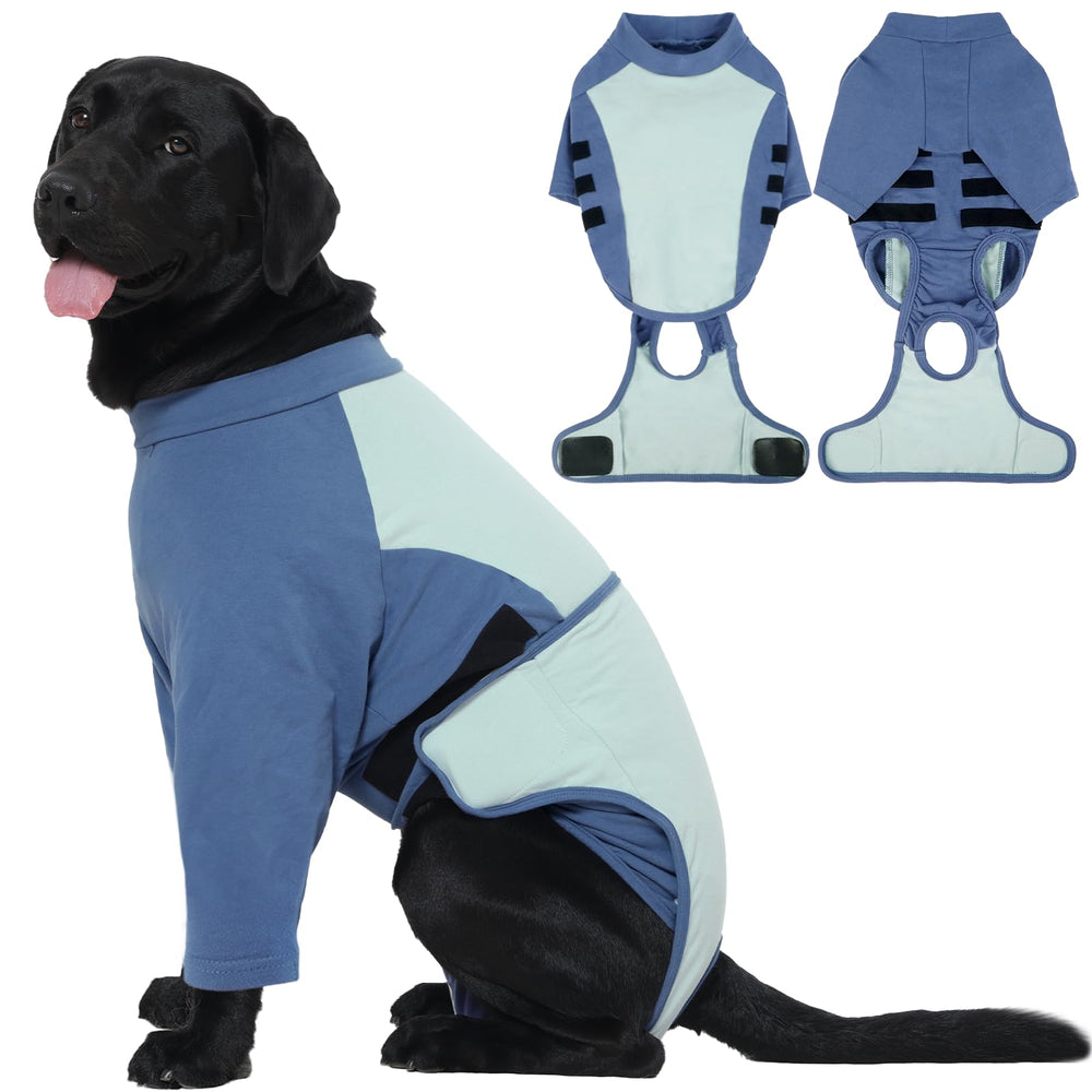 LeLePet combinaison de rétablissement pour chien – avant, douceur et respirabilité.