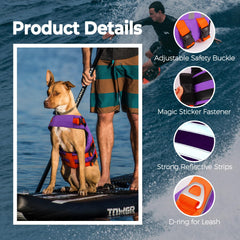 LeLePet gilet natation chien – reglages, ajuste facilement pour un confort sûr.
