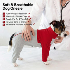 LeLePet recovery-suit col-ajustable, ajuste confortablement le cou