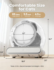 LELOKIDZ capacite 65L pour chats jusqu a 8 kg