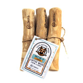 Lemuria set de 3 bâtonnets bois café pour chien stimule la dentition naturelle.