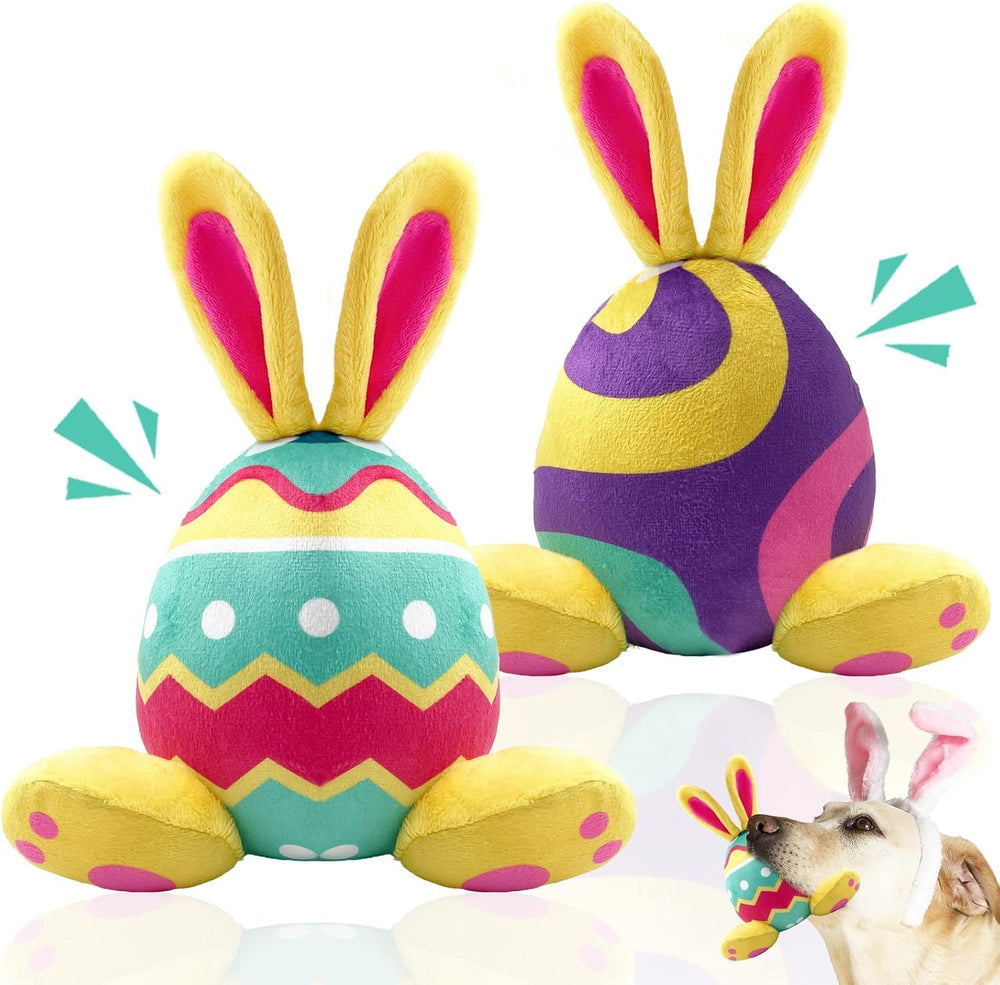 Jouet Lepawit lapin jaune pour chien, peluche douce et jeu quotidien.