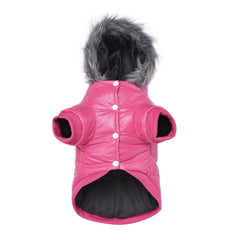 Veste LESYPET rose pour petit chien, coupe-vent et chaleur agréable.