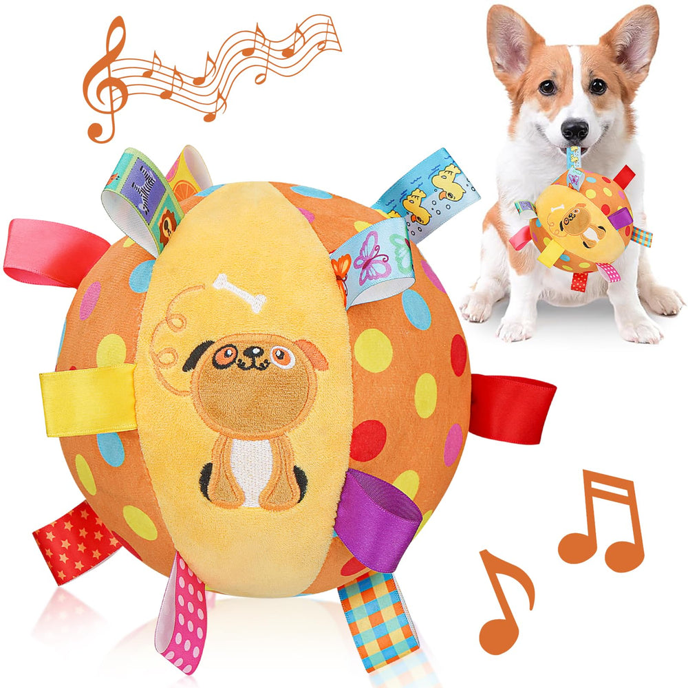 Letalong balle-peluche-6pouces: jouet interactif doux pour chiens.