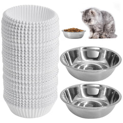 letesult gobelets-papier-chat: repas rapides et propres pour votre animal