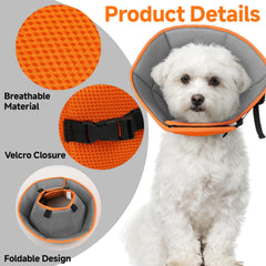 LETSQK collier-cone chien-vision-mobilite, meilleure visibilité et mouvement