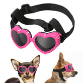 Lewondr lunettes petit chien roses, protection UV légère lors de la balade.