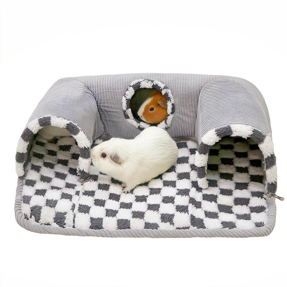 Lfokd tunnel abri cochon d’Inde avec lit chaud et espace confortable