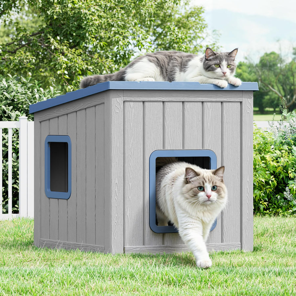 LHBCraft maison-chat exterieur imperméable: refuge sûr contre la pluie pour votre chat.