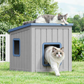 LHBCraft maison-chat exterieur imperméable: refuge sûr contre la pluie pour votre chat.