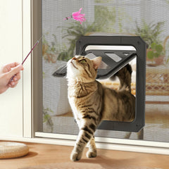 LIBBEPET Porte-chat pour écran: cadre robuste et accès facilité.
