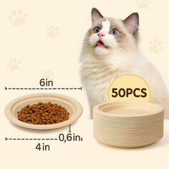 GAMELLES CHAT LIBSTP 6 pouces, parfaits pour repas rapides.