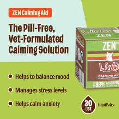 Licks Pill Free Zen Chat: saveur naturelle appréciée par les chats.