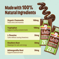 Licks Pill Free Zen Chien – friandise liquide sans pilules, facile à lécher.