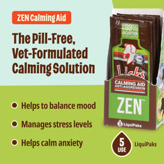 Licks Pill Free Zen Dog, saveur boeuf braisé attire le chien, expérience gustative