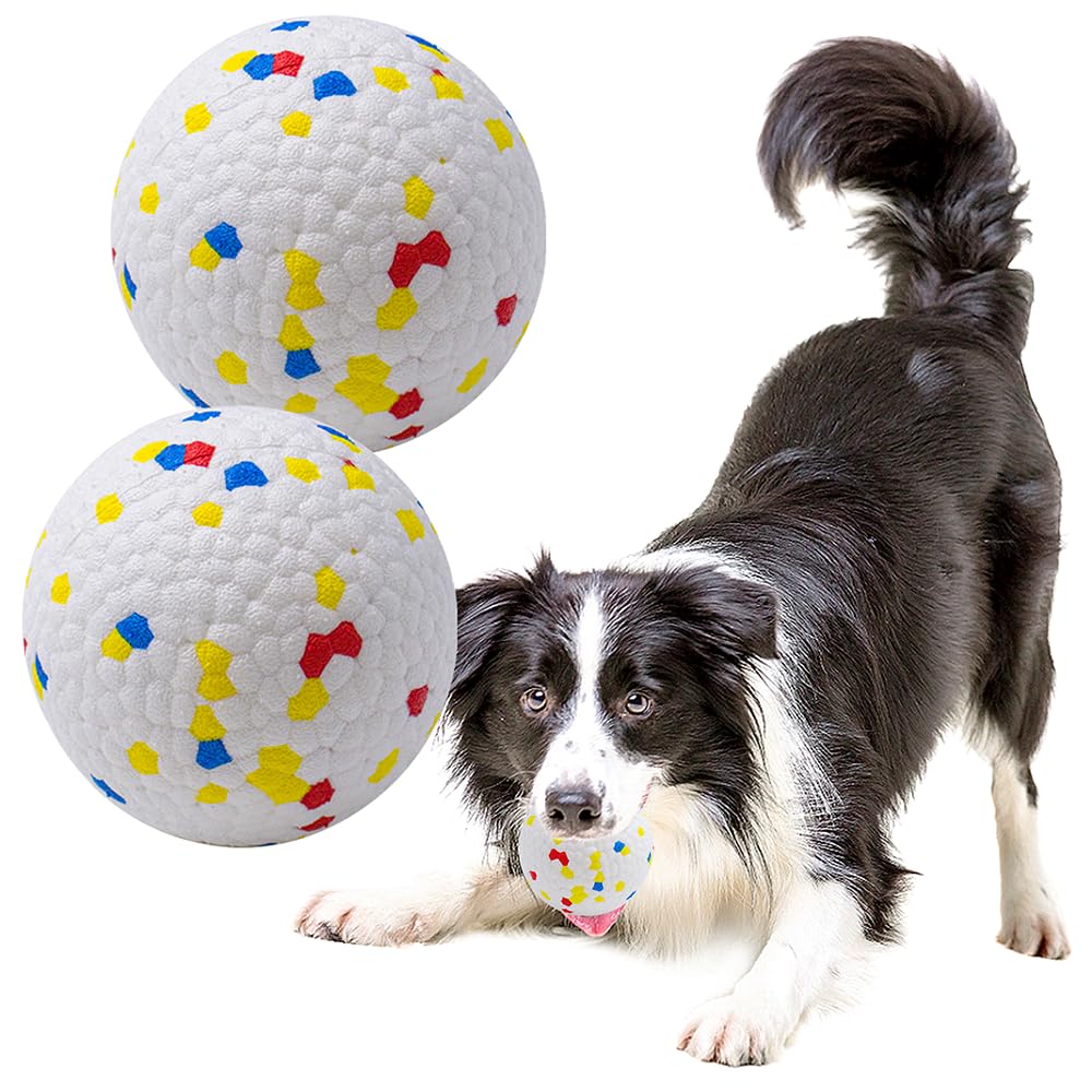 Balles LIEVUIKEN indestructibles pour chiens avec rebond élevé.