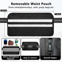 LIEVUIKEN ceinture taille ajustable réfléchissante pour sécurité nocturne