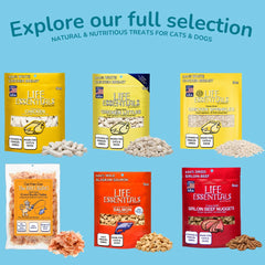 Life Essentials par Cat-Man-Doo - En-cas canin sirloin lyophilisé, facile à casser pour petites récompenses quotidiennes.