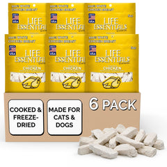 Life Essentials par Cat-Man-Doo, sachet poulet lyophilisé, récompense protéinée.