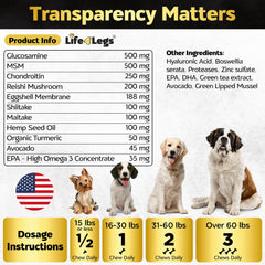 Life4Legs: bouchées quotidiennes pour chien senior, confort et mobilité.