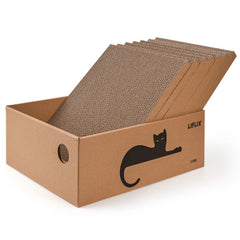 LIFLIX boîtes-grattoir chat XL — espace de repos et griffage confortable.