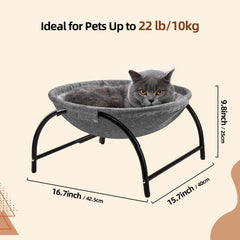 LIFLIX Hamac chat cadre stable à quatre pieds pour repos sûr.