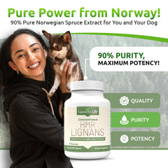 Lignans For Life : capsules 40 mg, soutien vitalité canine.