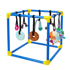Liitrton Puppy Play Gym avec 8 jouets suspendus pour stimuler les sens des chiots