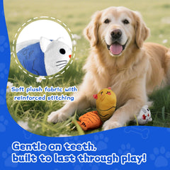 Lot de trois poissons lilfrd pour chiens, rotation facile et pratique.