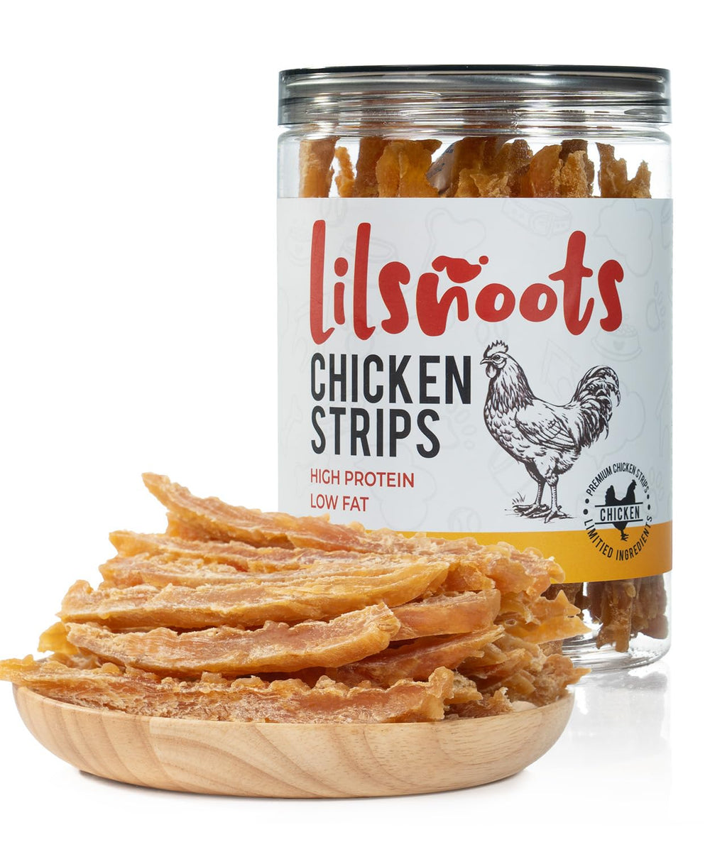 LILSNOOTS emballage friandise poulet seche pour chiens, fraiche et savoureuse