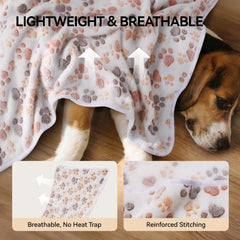 Couverture LINENLUX douce pour chien petit, câlin sûr.