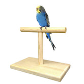 Perchoir LINSHRY pour oiseaux portable sur table, idéal pour l'entraînement et le divertissement.