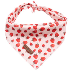 Bandana Lionet Paws pour chien, rose doux, confort quotidien.