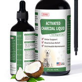 Liovsiso Charbon Actif Chiens – bouteille gel, absorption rapide des toxines potentielles.