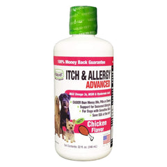 LIQUID-VET K9 Itch & Allergy, bouteille 32 oz, démangeaisons atténuées chez les chiens.