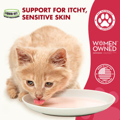 LIQUID-VET goutte-application-chat : dose facile sur le pelage.