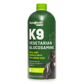 LIQUIDHEALTH: bouteille K9 glucosamine végétarien pour articulations plus souples des chiens.