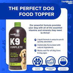 LiquidHealth K9 Complete : doseur précis pour administrer facilement la dose.