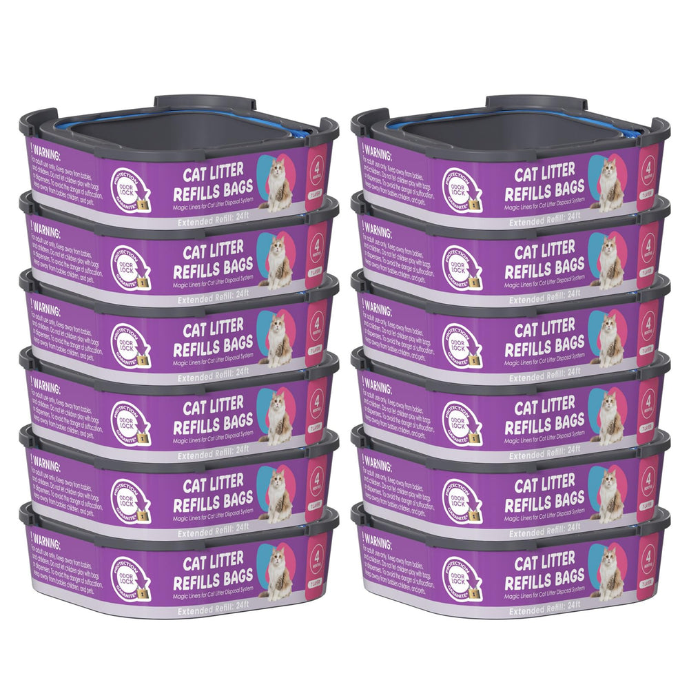 Cartouche Lisyee pour litière chat Cat Genie Standard, remplacement facile et propreté